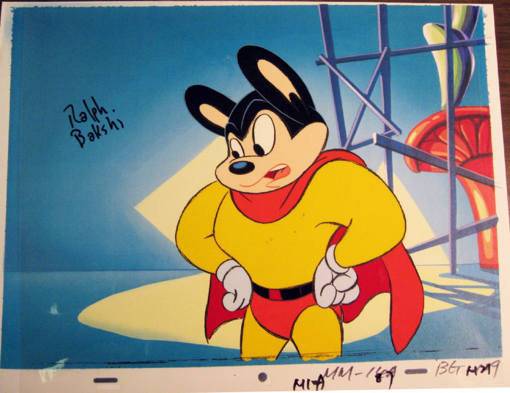 Bakshi Mighty Mouse Standing In Greg Ikuta S Ralph Bakshi Comic Art